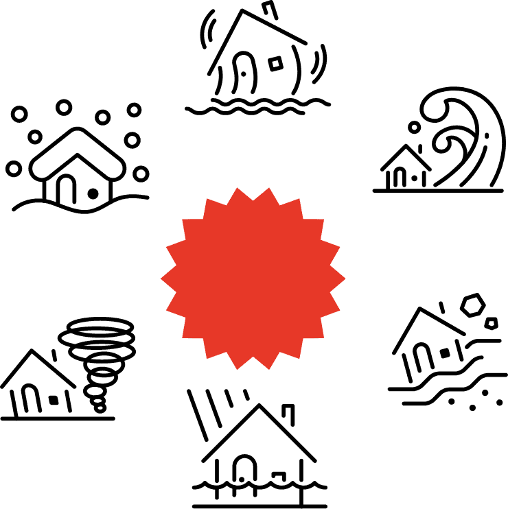 地震・津波・土砂災害・洪水・台風・大雪・雪崩　山形県の自然災害